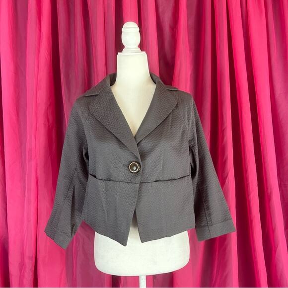 Urban outfitters cropped one button blazer jacket, size 8 - Picture 1 of 10